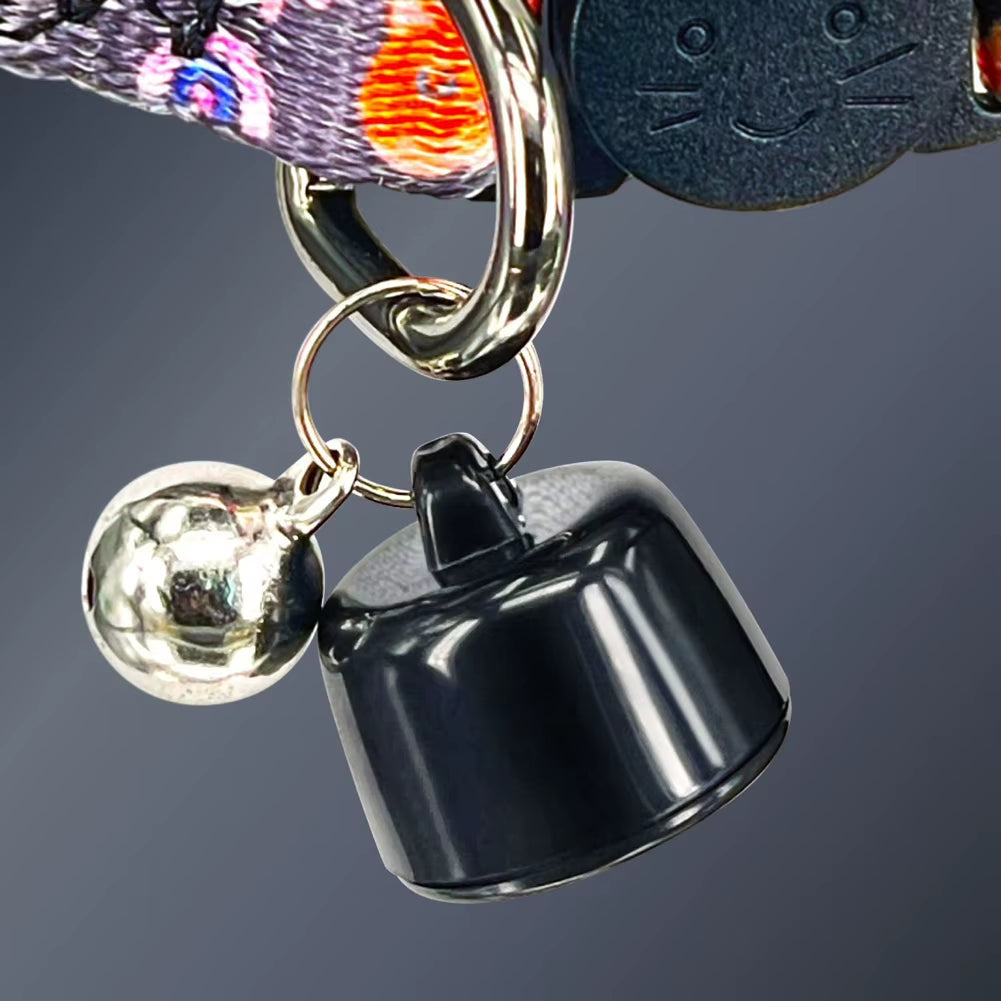 Mini GPS Tracker with Reflective Pattern Cat Tracker Collar Lightweight Cat Collar for Cats & Small Pets