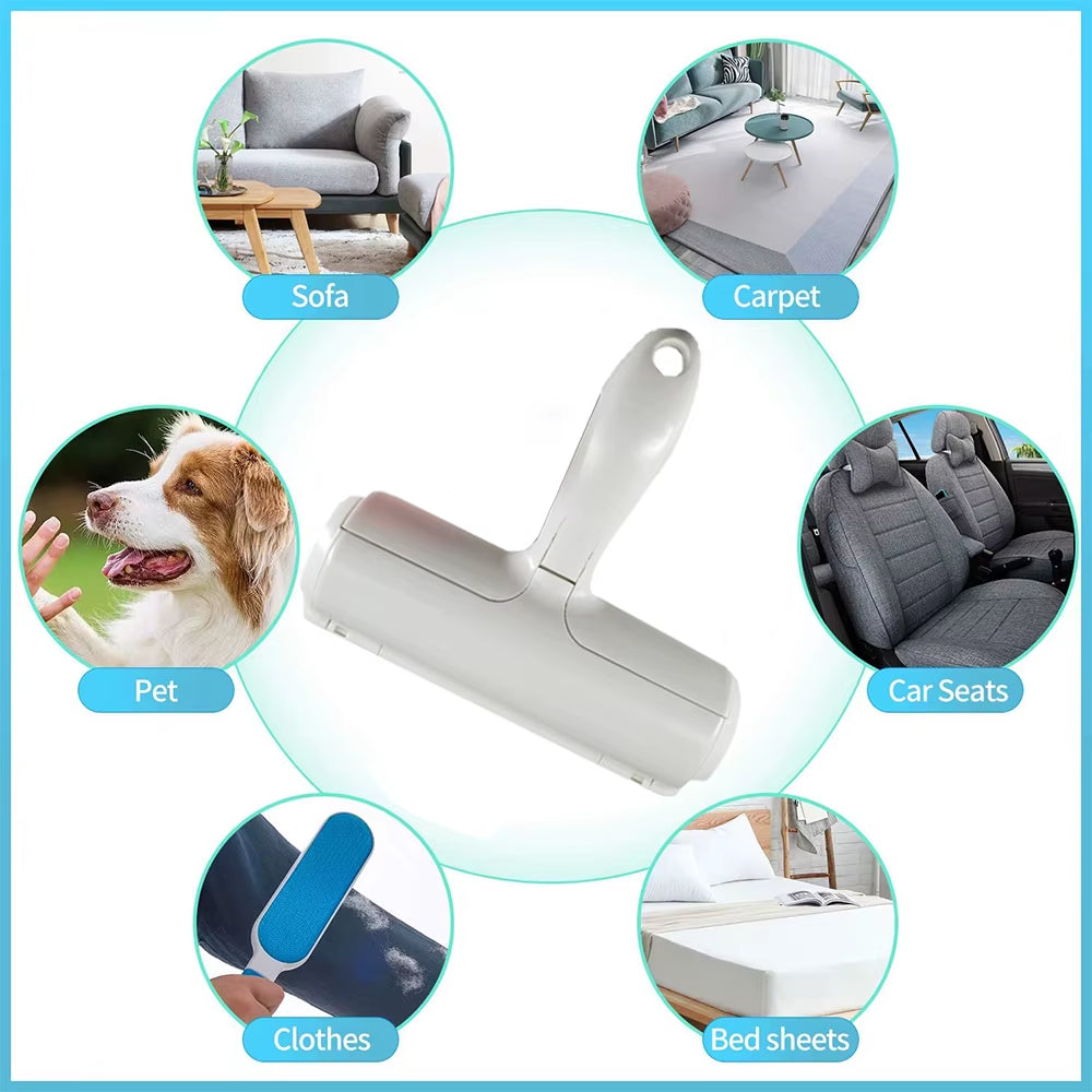 Pet Hair Remover Lint Dog Brush Cat Comb Self Cleaning Cat Furniture Sofa Pet Manufacturer Custom Logo Pet Lint Roller Cat Brush