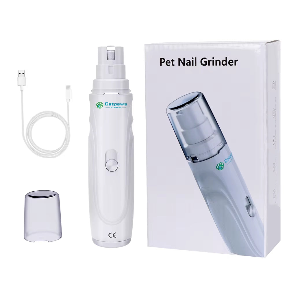 Dog Nail Grinder USB Rechargeable Electric Pet Claw Grinder & Trimmer Painless Lime for Dog Pets Nail File Гриндер Для Собак