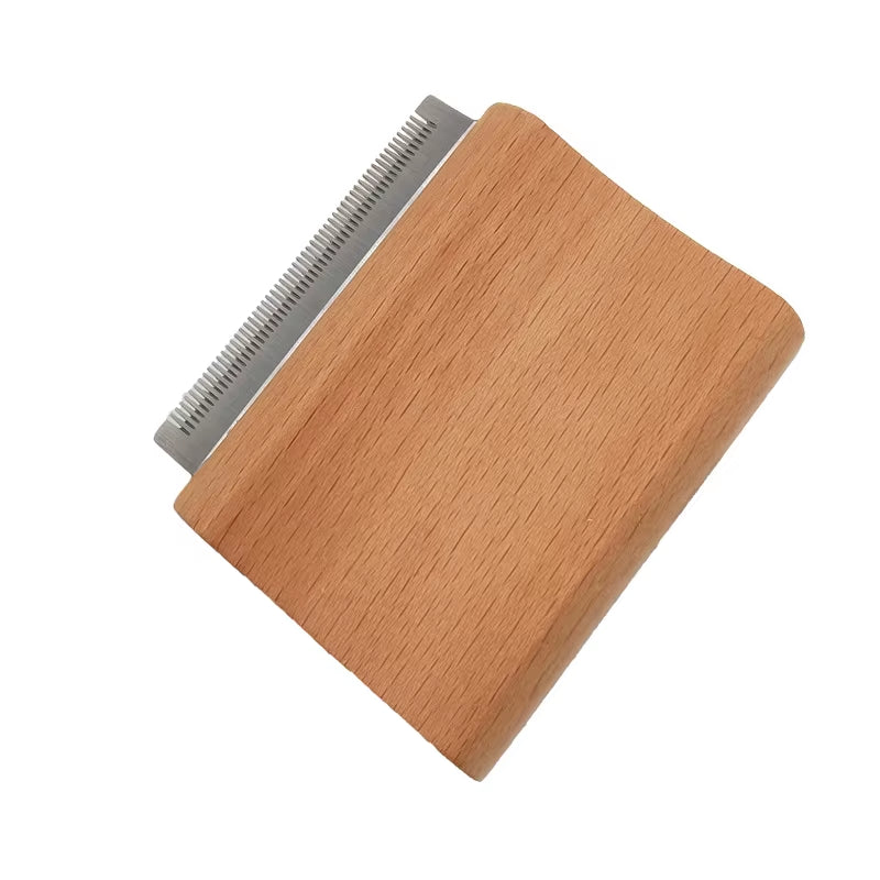 Wood Grooming Dog Brush Deshedding Professional Pet Wooden Ergonomic Design Horse Brush Pet Hair Removal Comb Pet Manufacturer