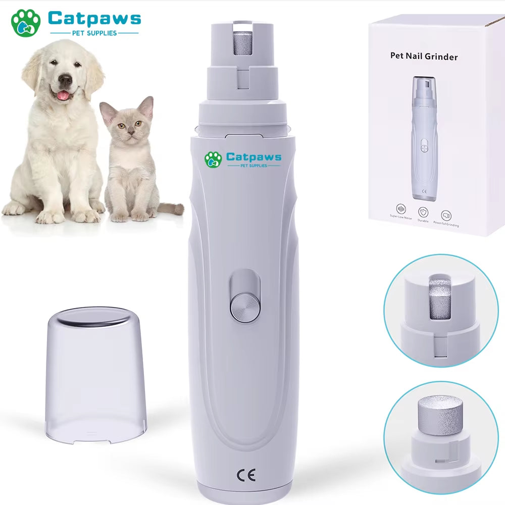 Dog Nail Grinder USB Rechargeable Electric Pet Claw Grinder & Trimmer Painless Lime for Dog Pets Nail File Гриндер Для Собак