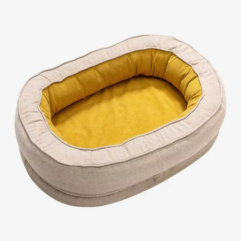 Wholesale Soft Pet Bed Washable Dog Bed Calming Pet Bed anti Anxiety Cat Sofa Cute Pet Cave for Medium Dog and Cat