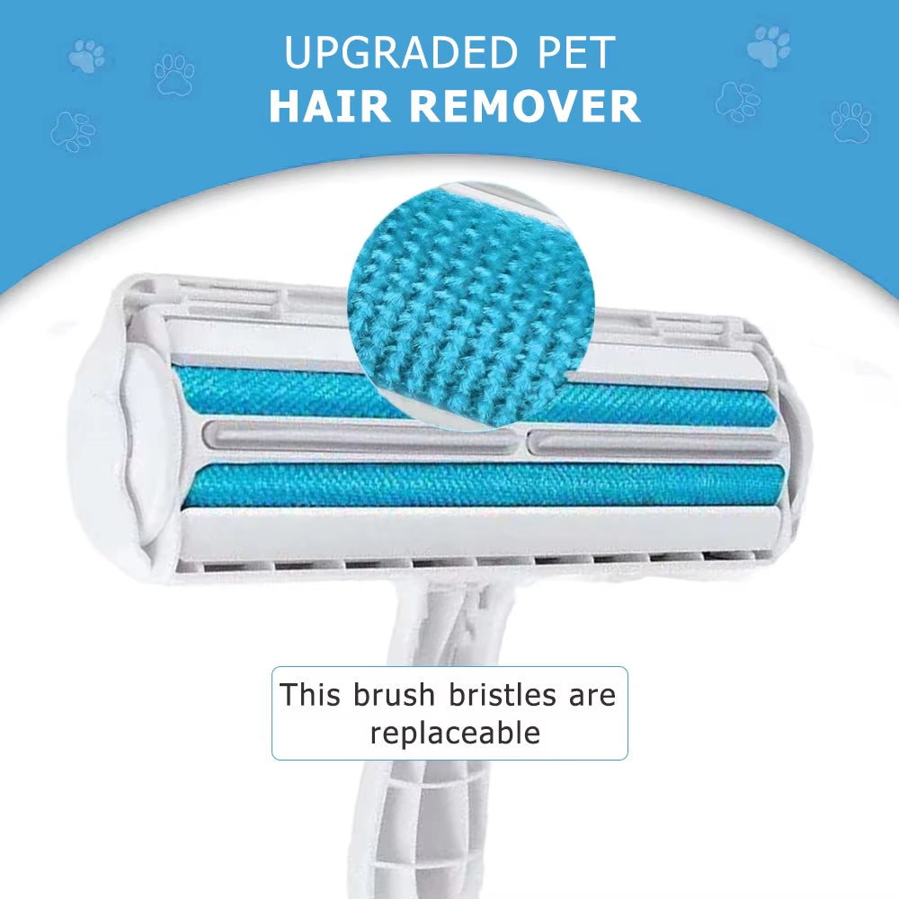 Pet Hair Remover Lint Dog Brush Cat Comb Self Cleaning Cat Furniture Sofa Pet Manufacturer Custom Logo Pet Lint Roller Cat Brush