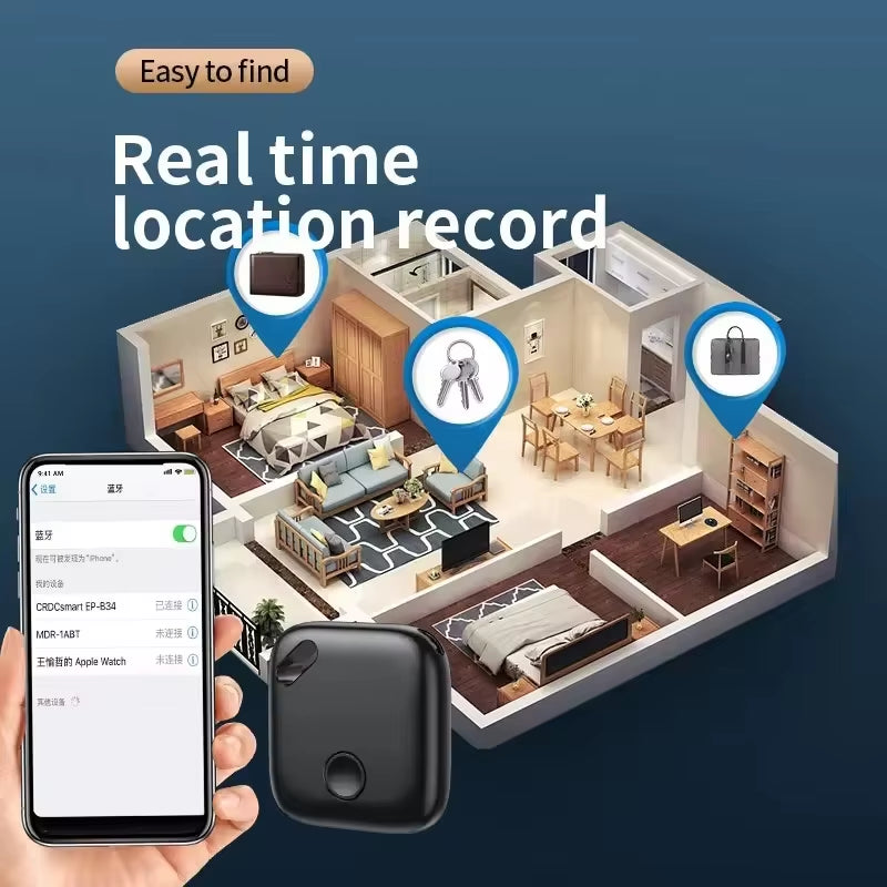 Mfi Certified Smart Locator Key Finder Anti-Lost GPS Tracker with Wifi for IOS for Pet Wallet Luggage Bicycle Tracking